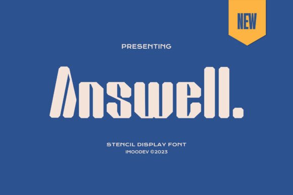 Answell: The Bold Stencil Display Typeface for Industrial Branding
