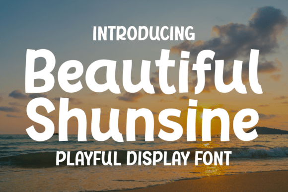 Beautiful Shunsine: The Enchanting Display Font for Handmade Brands