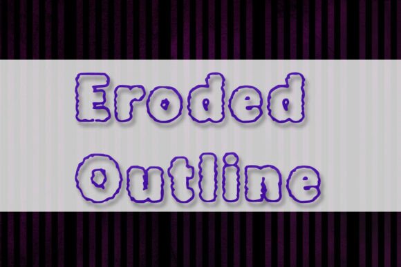 Eroded Outline Typeface: Bold Display Fonts for High-Impact Branding