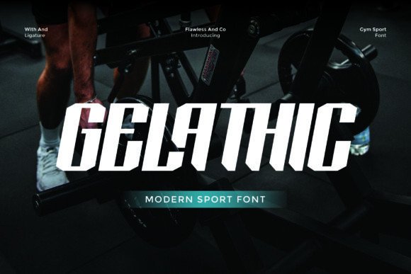 Gelathic Typeface Review: Bold Sport Identity Design
