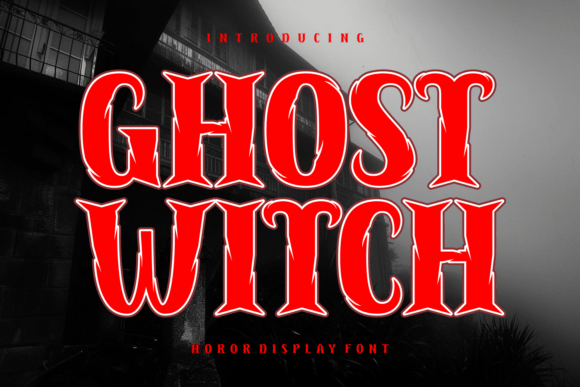 Ghost Witch Typeface for Spooky Editorial Design