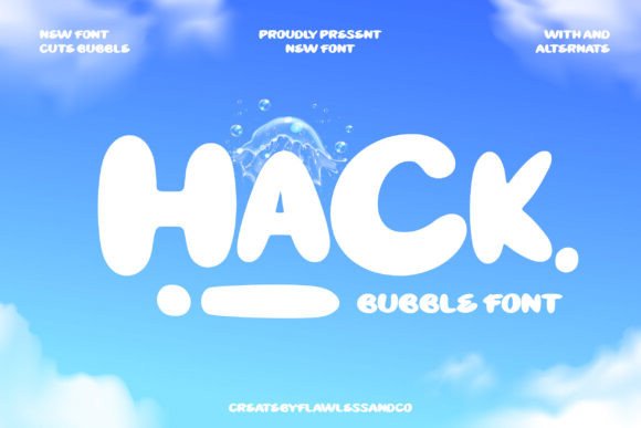 Hackbubble Typeface: A Playful Display Font for Modern Editorial Design