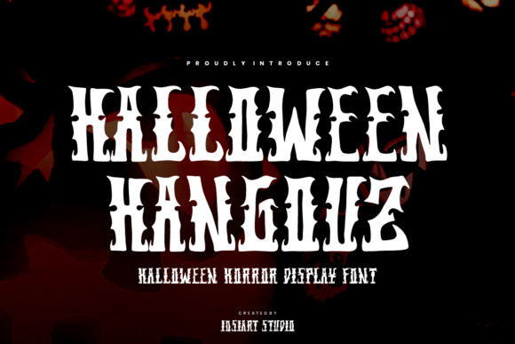 Halloween Hangouz Typeface for Creative Branding