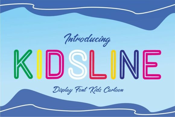 Kidsline Regular: A Playful Display Font for Engaging Digital Designs
