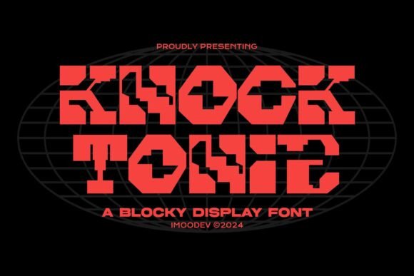 Knock Tonic Display Font for Bold Craft Projects