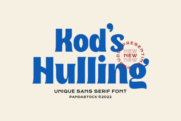 Kod S Hulling: The Retro Display Font for Bold Editorial Design