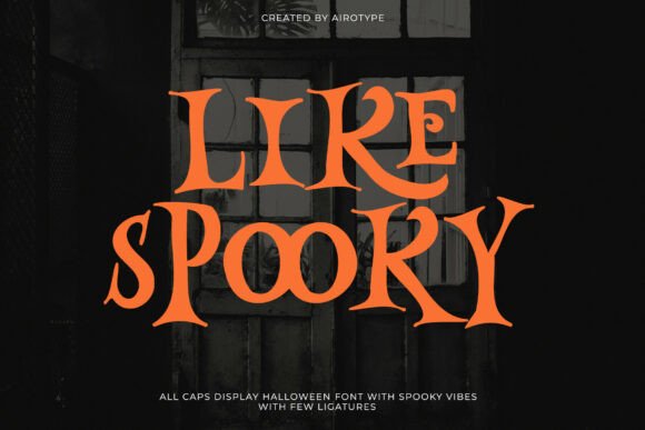 Likespooky: The Bold All-Caps Display Font for Seasonal Crafters