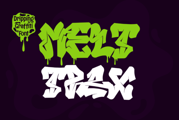 Melttrax Regular: A Bold Graffiti Typeface for Urban Branding