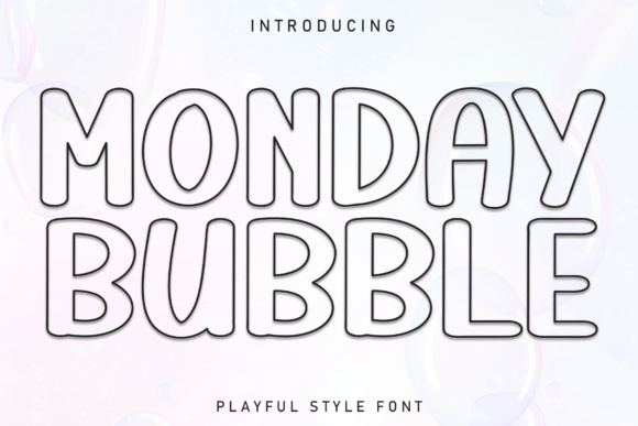 Monday Bubble Typeface for High-Impact Campaign Graphics
