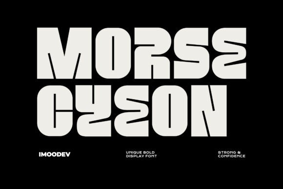 Morse Cyeon: A Bold Display Typeface for Modern Editorial Design