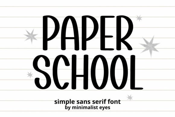 Paper School Typeface for Whimsical Brand Identity Design