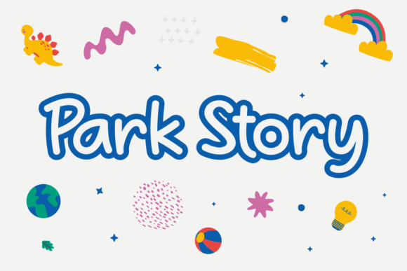 Park Story: A Playful Display Font for Brand Identity