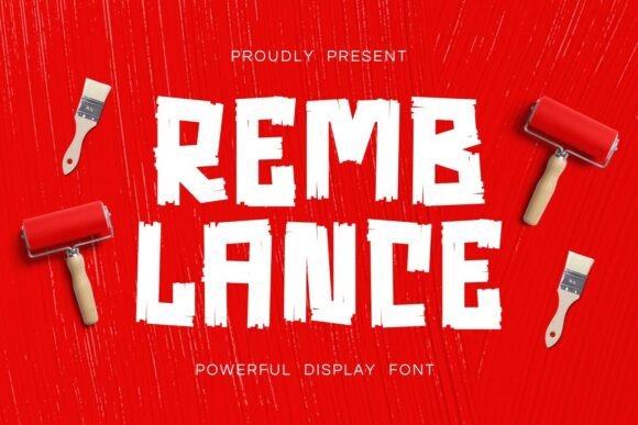 Remblanceregular: A Playful Paint Font for Bold Campaigns