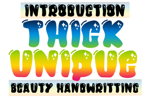 Thick Unique: A Quirky Display Font for Bold Editorial Design