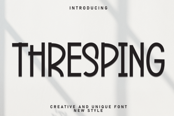 Thresping Handwritten Display Font Review for Makers