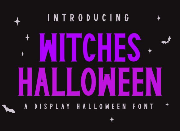 Witcheshalloween Typeface for Spooky Brand Identity Projects